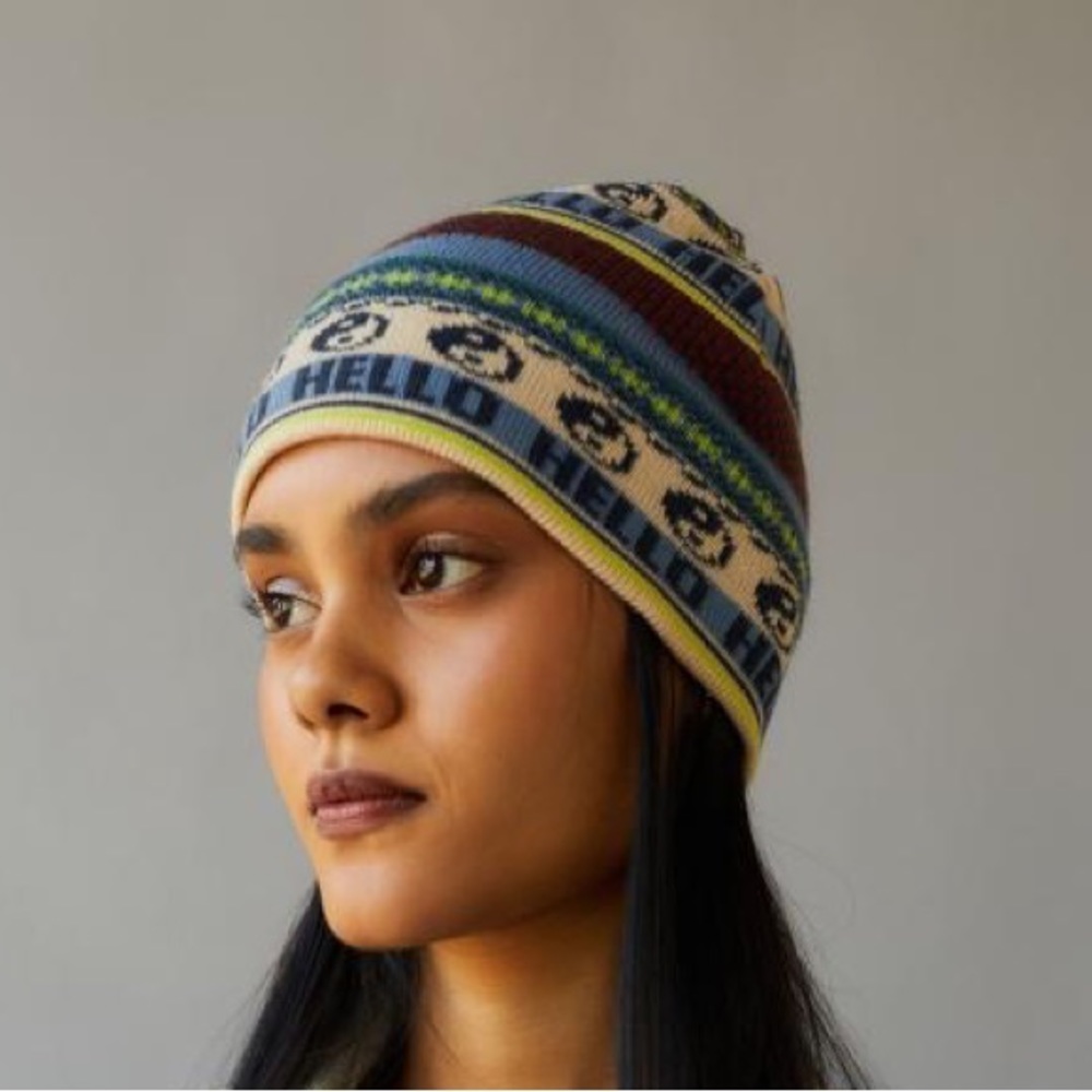 UO Patterned Knit Beanie